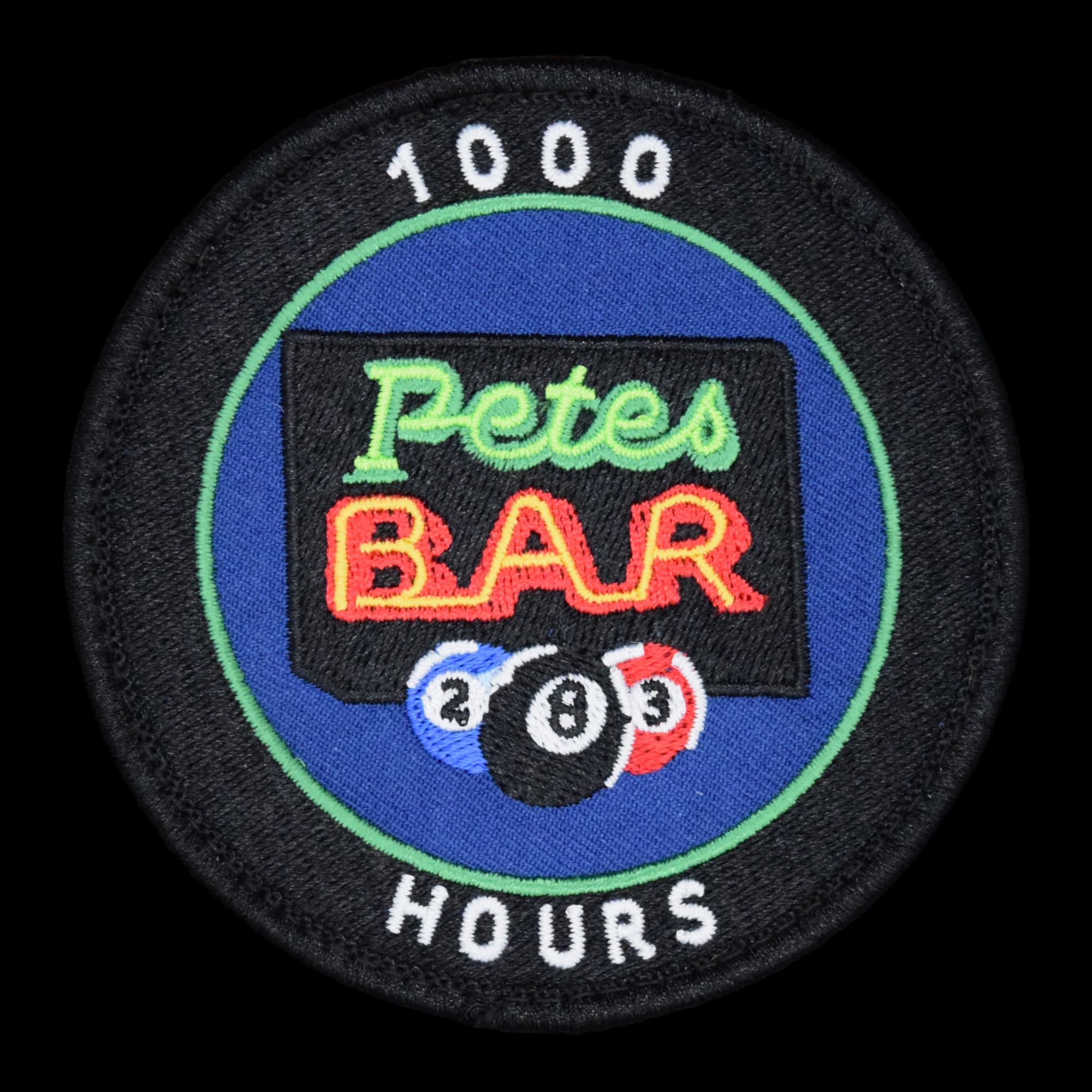 Pete's Bar - 1000 Hours naval aviation pvc command patch