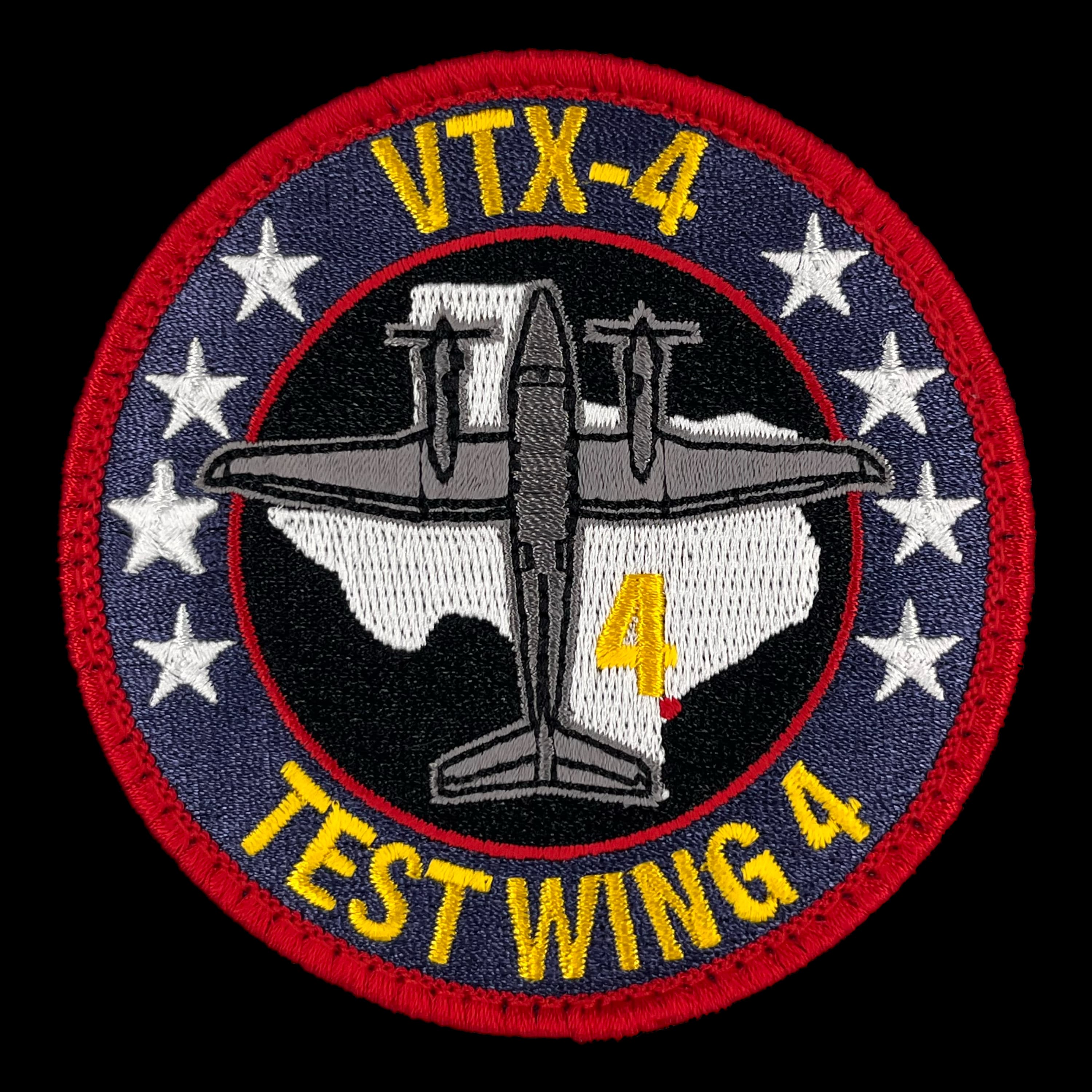 "Test Wing" 4 - Multi-Engine Training System naval aviation embroidered command patch